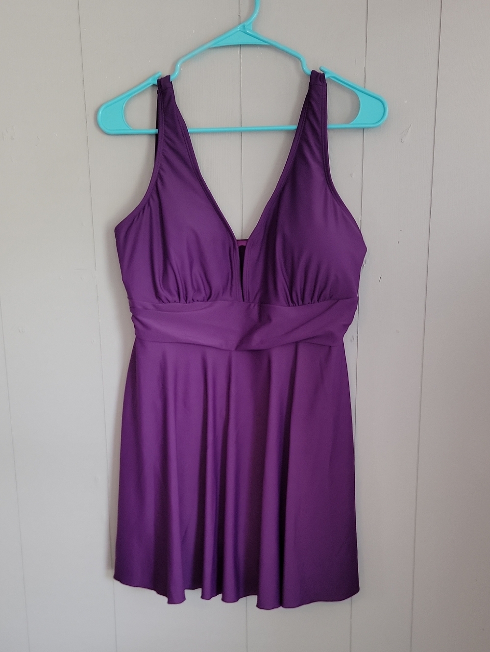 Shekini Women's One Piece Tankini XL Purple Swimsuit